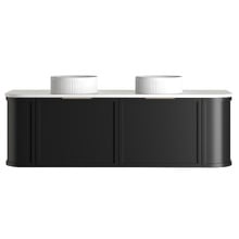 Hampshire 1500mm Wall Hung Double Vanity with Solid Surface Countertop